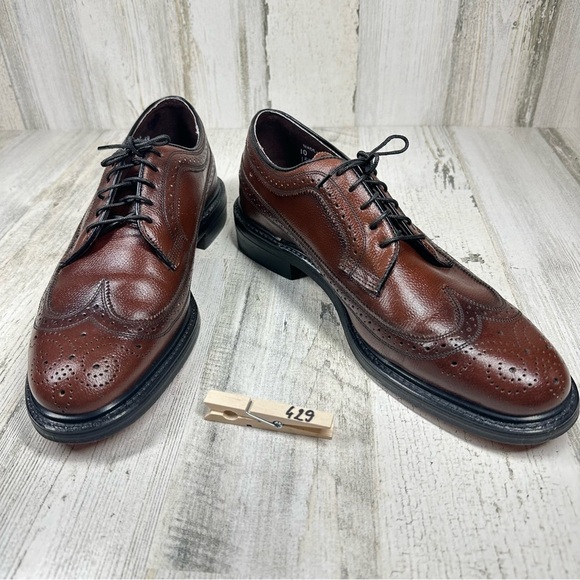 Morgan Quinn 1521 Washington Wing-tip Made in USA Brown Leather Oxford #429 - Picture 12 of 12